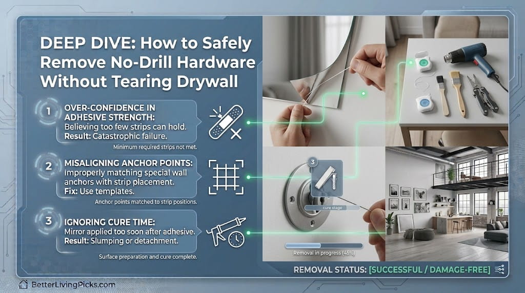 How to Safely Remove No-Drill Hardware Without Tearing Drywall